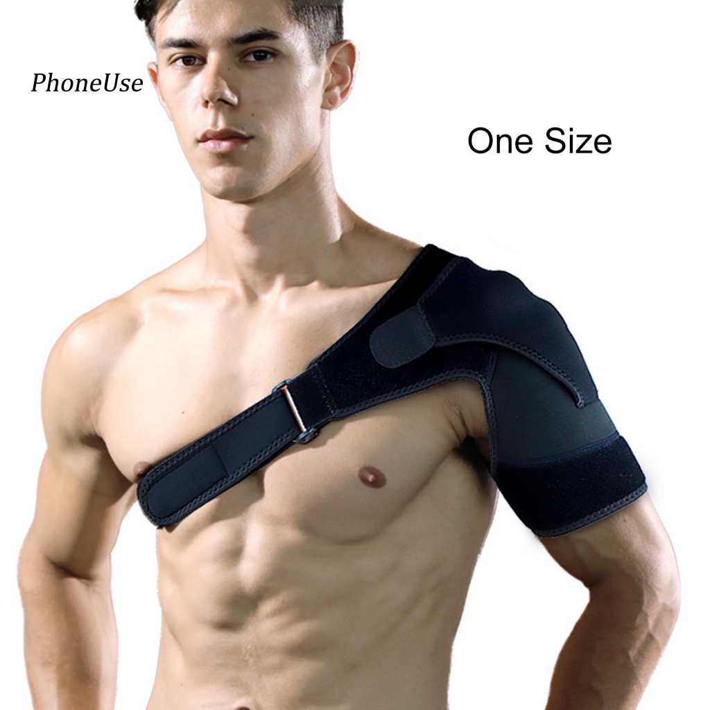 Đai Đeo Vai Trái / Phải Bằng PU Hỗ Trợ Giảm Đau Khớp Vai Có Thể Tháo Rời Cho Người Lớn