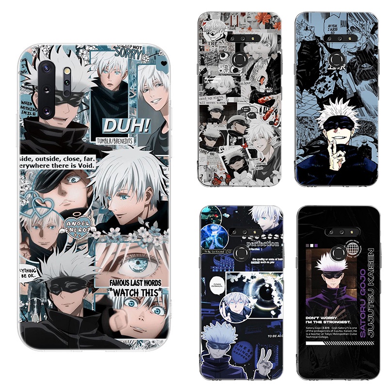 Ốp Điện Thoại Mềm Trong Suốt Hình Anime Jujutsu Kaisen Gojo Satoru Cho Xiaomi Redmi Note 9 8 7 6 5 Pro Note9 Note7 Note5 YN12