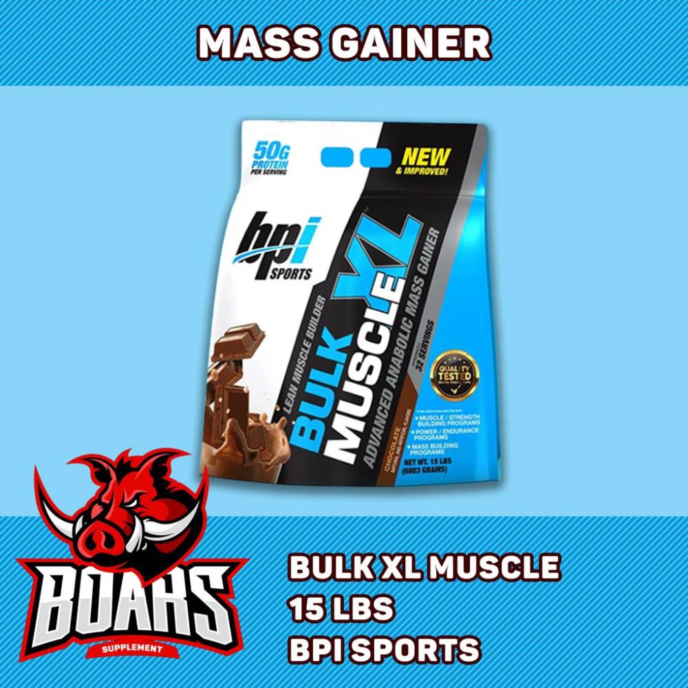 BPI BULK MUSCLE XL - SỮA TĂNG CÂN, TĂNG CƠ GIÀU PROTEIN (15 LBS)