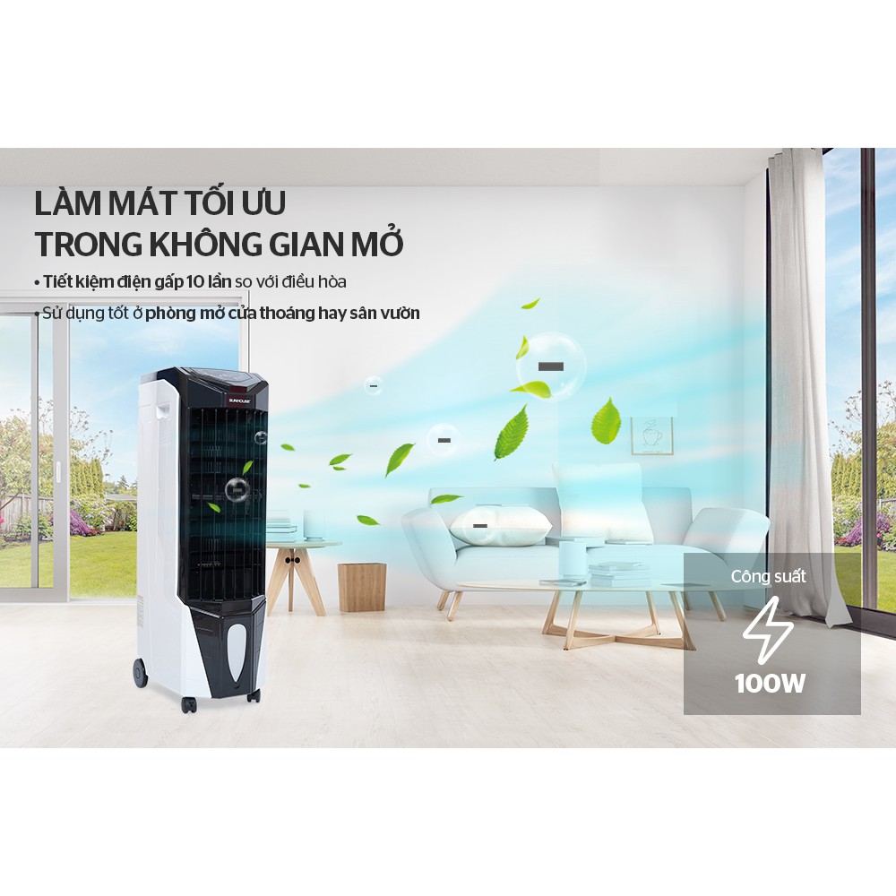{FREESHIP} QUẠT ĐIỀU HÒA- MÁY LÀM MÁT KHÔNG KHÍ  SUNHOUSE SHD7719, tiết kiệm điện, bền đẹp, giá tốt, bảo hành toàn quốc