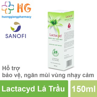 Dung Dịch Vệ Sinh Phụ Nữ Lactacyd Lá Trầu và Nước Hoa Hồng (150ml)