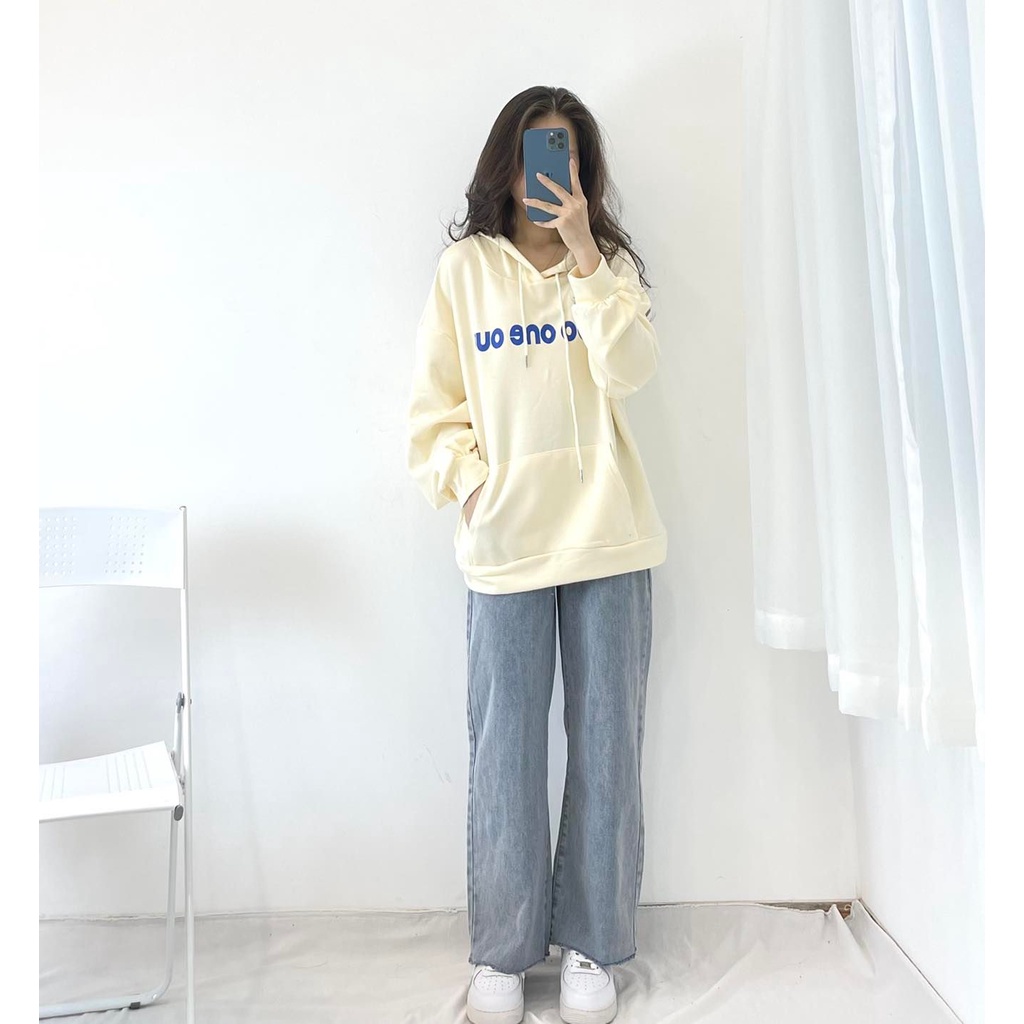 Áo hoodie da cá chữ ngực  thời trang Miho house