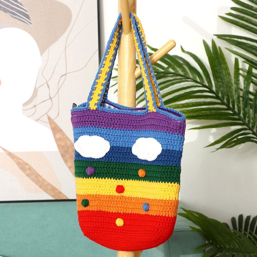 Túi Xách Đeo Vai Dung Tích Lớn Đan Len Thời Trang Cho Nữ MIHAN1 MIHAN1