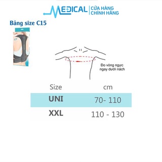 Đai chống gù lưng united medicare c15 màu xám - medical - ảnh sản phẩm 1