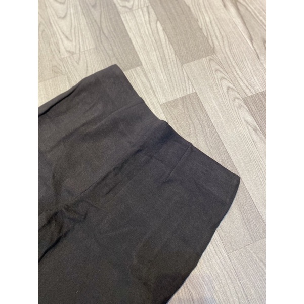 Quần dài nữ chất umi màu đen eo 80-90cm