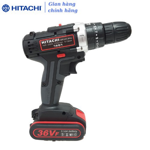 [CHÍNH HÃNG] [Tặng bộ 22 chi tiết] Máy Khoan Pin Hitachi 36V 3 Chức Năng - Khoan Bê Tông - Bắt Vít - Hitachi 36V