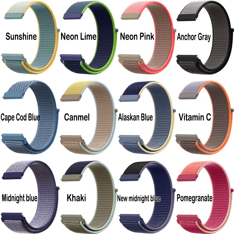 Dây Đeo Sợi Nylon 22mm Cho Đồng Hồ Thông Minh Xiaomi Mi Watch Color