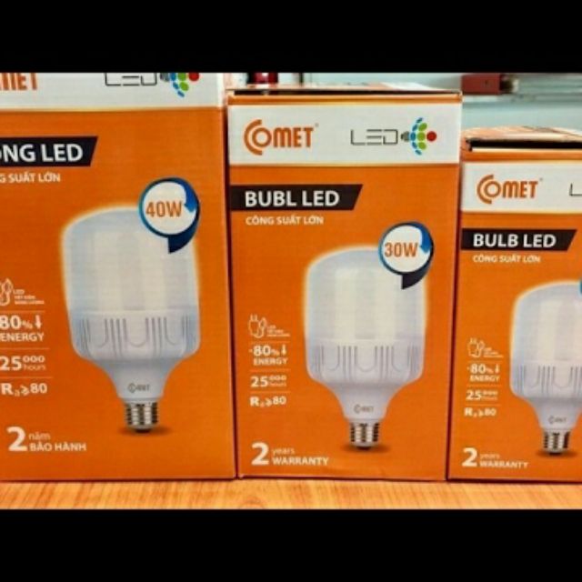 BÓNG ĐÈN LED T -BULB COMET 20W- 30W -40W