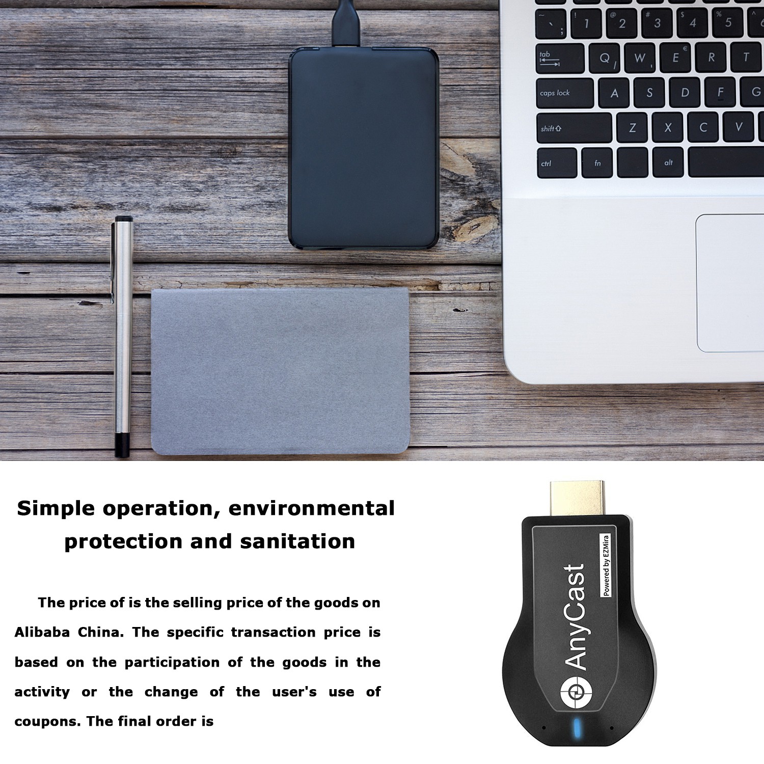 Bộ Thiết Bị Nhận Tín Hiệu Wifi 1080p Cho Hdtv M2 Plus Airplay 1080p Hdmi Tv