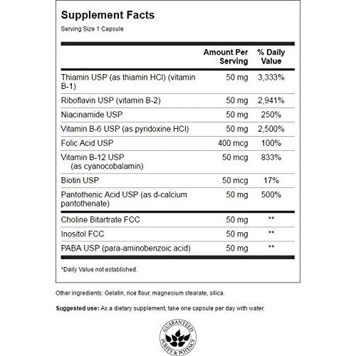 VITAMIN TỔNG HỢP | Multivitamin Swanson Blance B-50 Complex | Bổ Sung Năng Lượng Bảo Vệ Tim Mạch - Chính Hãng | Thế Giới Skin Care