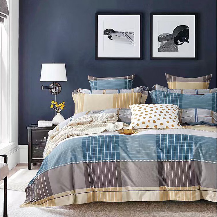 Bộ chăn ga Amando Lily Họa tiết 5CT - Mềm mịn, chống nhăn và không xù (1 vỏ ga, 1 vỏ chăn, 2 vỏ gối nằm, 1 vỏ gối ôm)