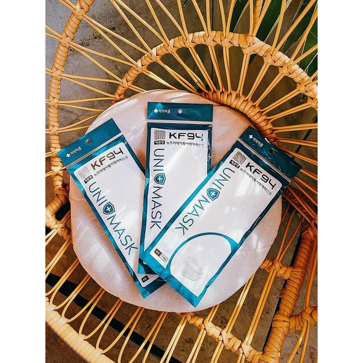 [Gói 10 chiếc] Khẩu trang Uni Mask KF94 - DC mask kháng khuẩn - Chống bụi 99%, Có tem kiểm định
