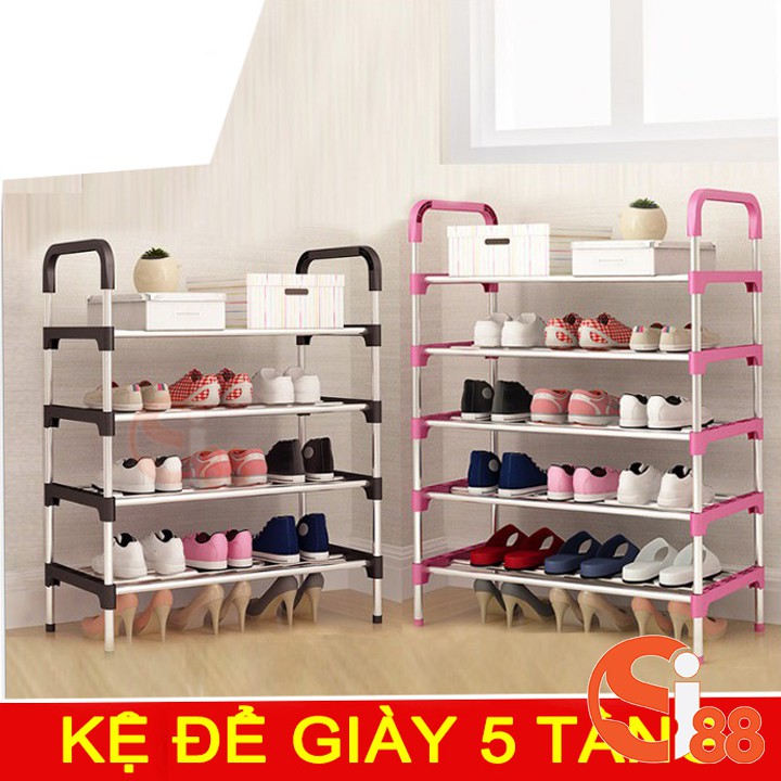 Kệ giày dép 5 tầng đa năng inox cao cấp tủ giày thông minh giá rẻ SINCE88 GD87