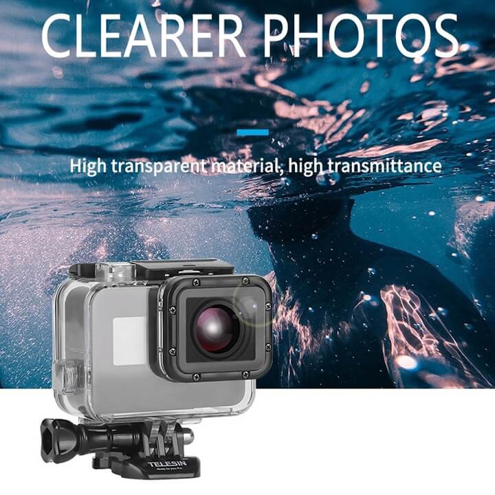 Hộp chống nước GoPro 7 / 6 / 5 / New Hero Telesin chính hãng