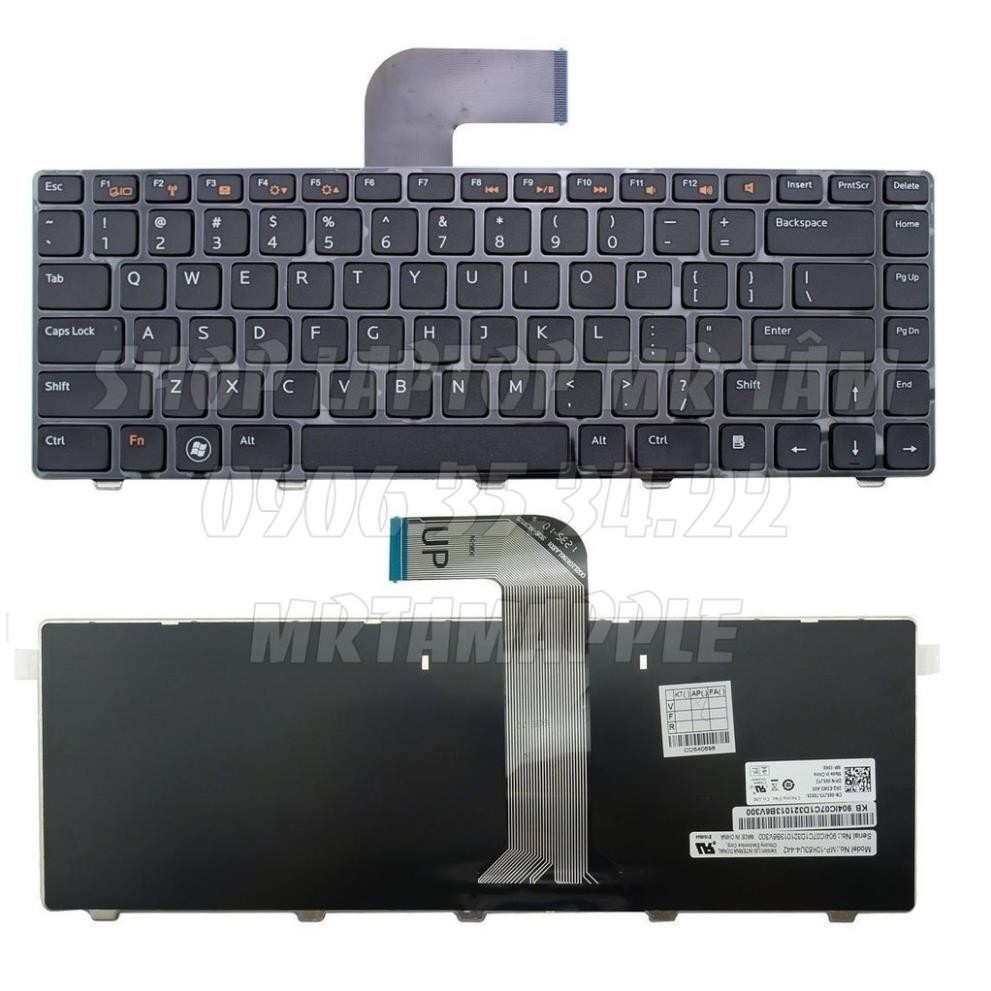 (KEYBOARD) BÀN PHÍM LAPTOP DELL N4110  dùng cho Inspiron 14R N4110 N4120 N4050 M4040 M5040 N5040 M5040 N5050 14R 3420