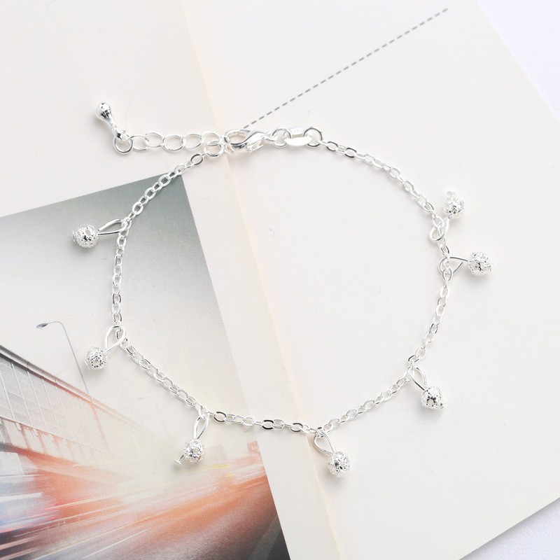 Lắc tay hạt châu bạc - TS-0112