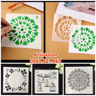 Pet Stencil - Khuôn hình tròn trang trí - Kích thước: 11cm hoặc 13cm - 01 tấm