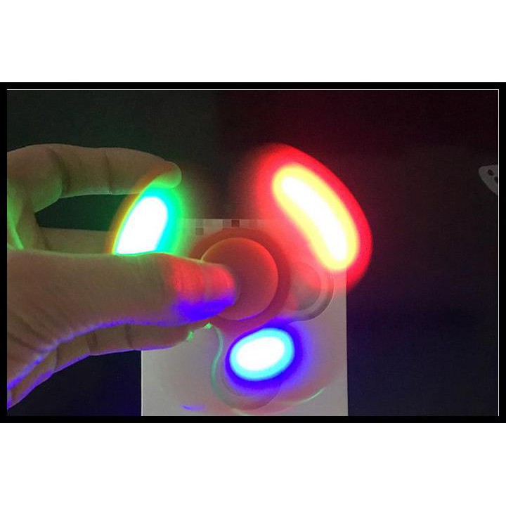 (giảm Giá Sốc) Con Quay Đồ Chơi Fidget Spinner Có Đèn Led