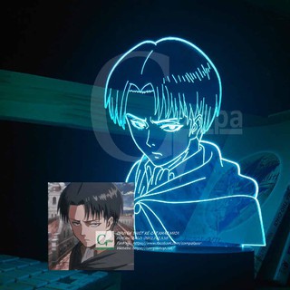 [ĐÈN NGỦ CỰC ĐẸP] Đèn Ngủ Attack on Titan Levi Ackerman Type 07