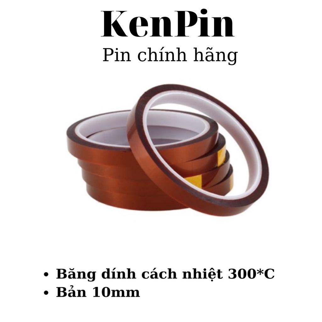 Băng Dính Cách Nhiệt 300*C vàng 10mm BD30