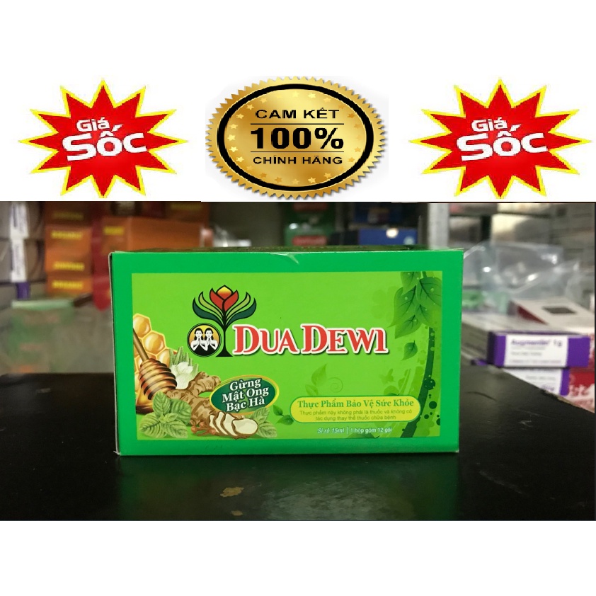 DuaDewi siro hỗ trợ giảm các triệu chứng cảm - Hộp 12 gói