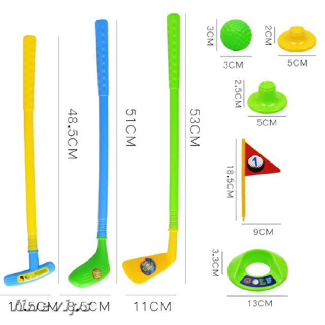 Bộ đồ chơi đánh Golf bằng nhựa cho bé