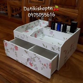 Kệ đựng mỹ phẩm nhỏ 25cm hoạ tiết hoa
