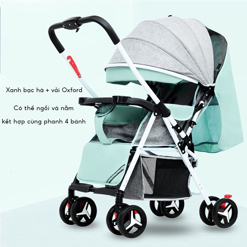 Xe Đẩy 2 Chiều Đa Năng Gấp Gọn, Có Màn Che Nắng, Bảo Hành 12 Tháng, Xe Đẩy Cho Bé
