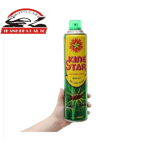 [Hàng Auth - Chọn màu] Bình xịt diệt muỗi, gián, kiến KingStar 600ml hương chanh dịu nhẹ