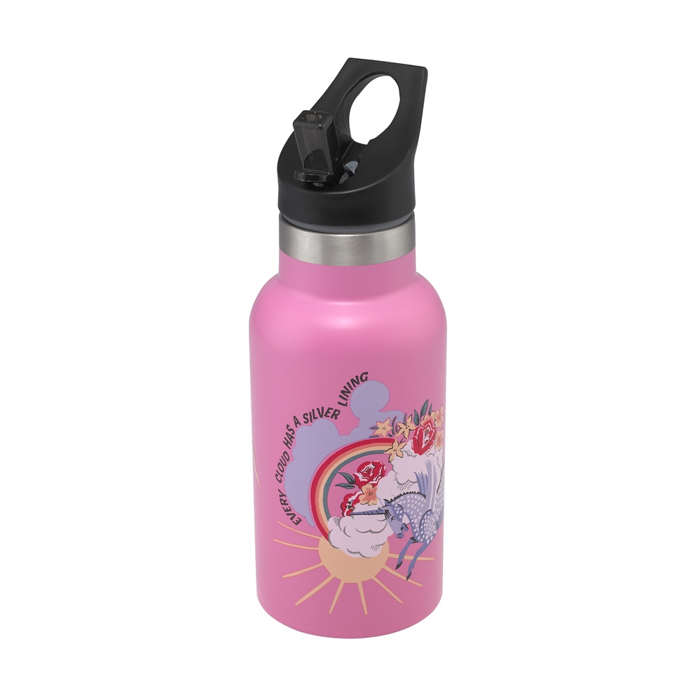 Cath Kidston - Bình nước cho bé/Kids Stainless Steel Drinking Bottle - Self Care  - Blue/Grey -1040982