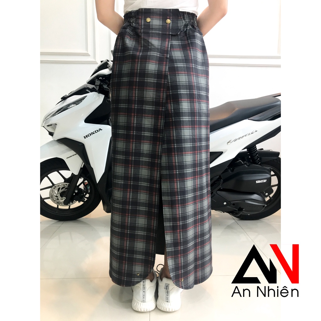 váy chống nắng xẻ tà dành cho bạn 1m70 có nút bấm dưới váy cố định bằng nút bấm-được chọn mẫu