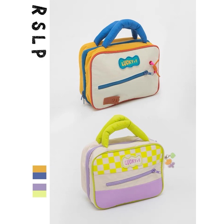 Túi Đựng Mỹ Phẩm Du Lịch Màu Sắc Tương Phản Dễ Thương