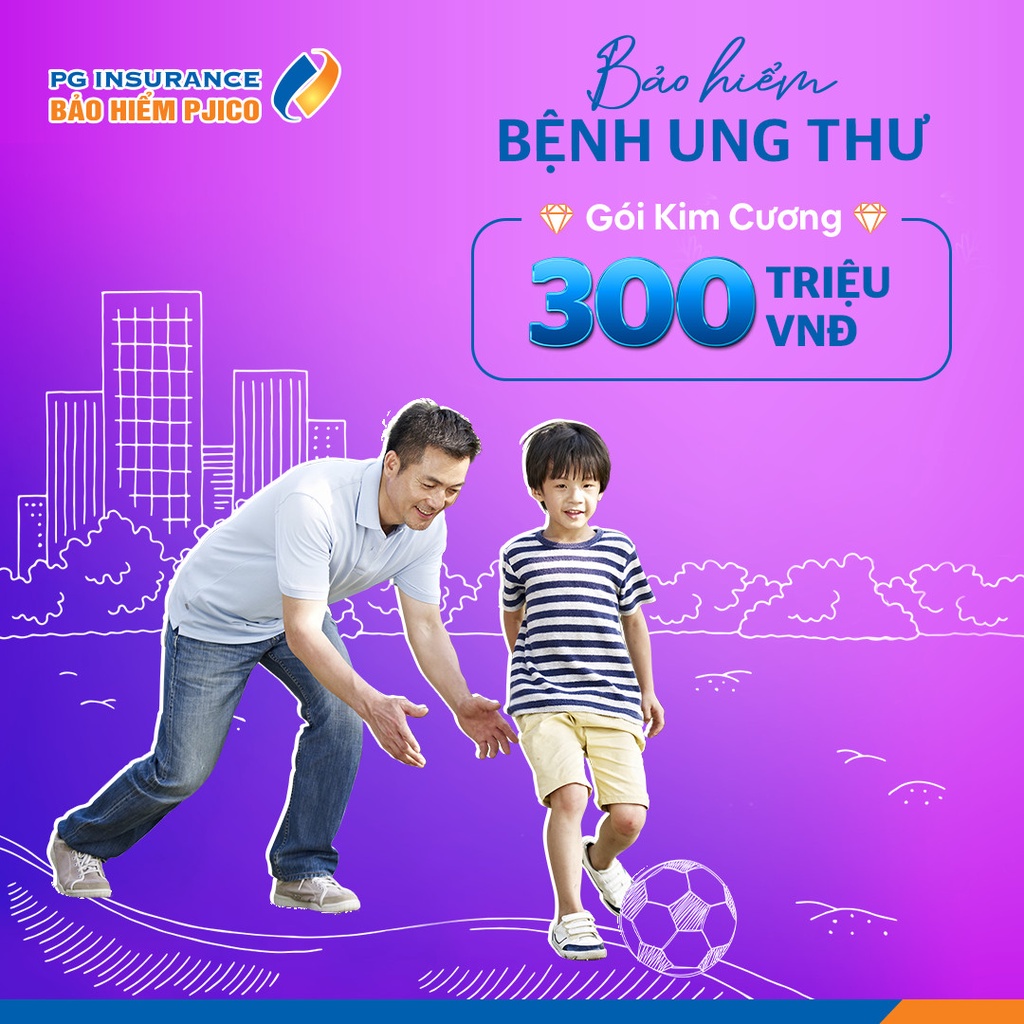 Toàn Quốc [E-voucher] PJICO - Bảo hiểm Ung thư - Gói Kim Cương