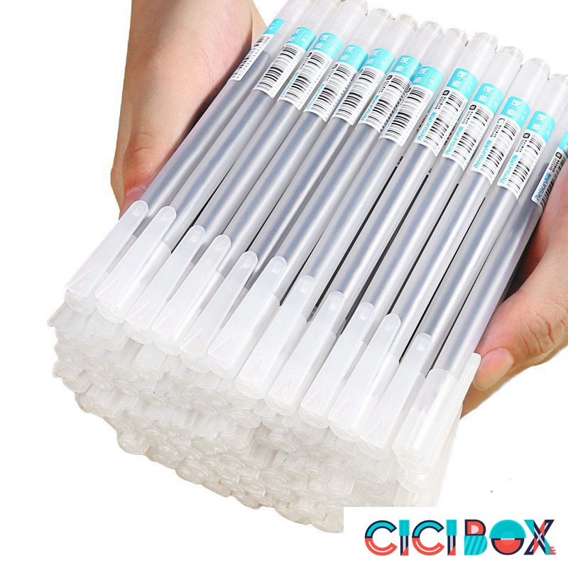 Bút gel basic RESUN nhiều màu, Bút bi nước văn phòng mực gel tiện lợi CICIBOX