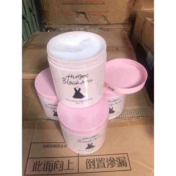 Kem hấp ủ xả Huiger Black Dress 1000ml váy đen