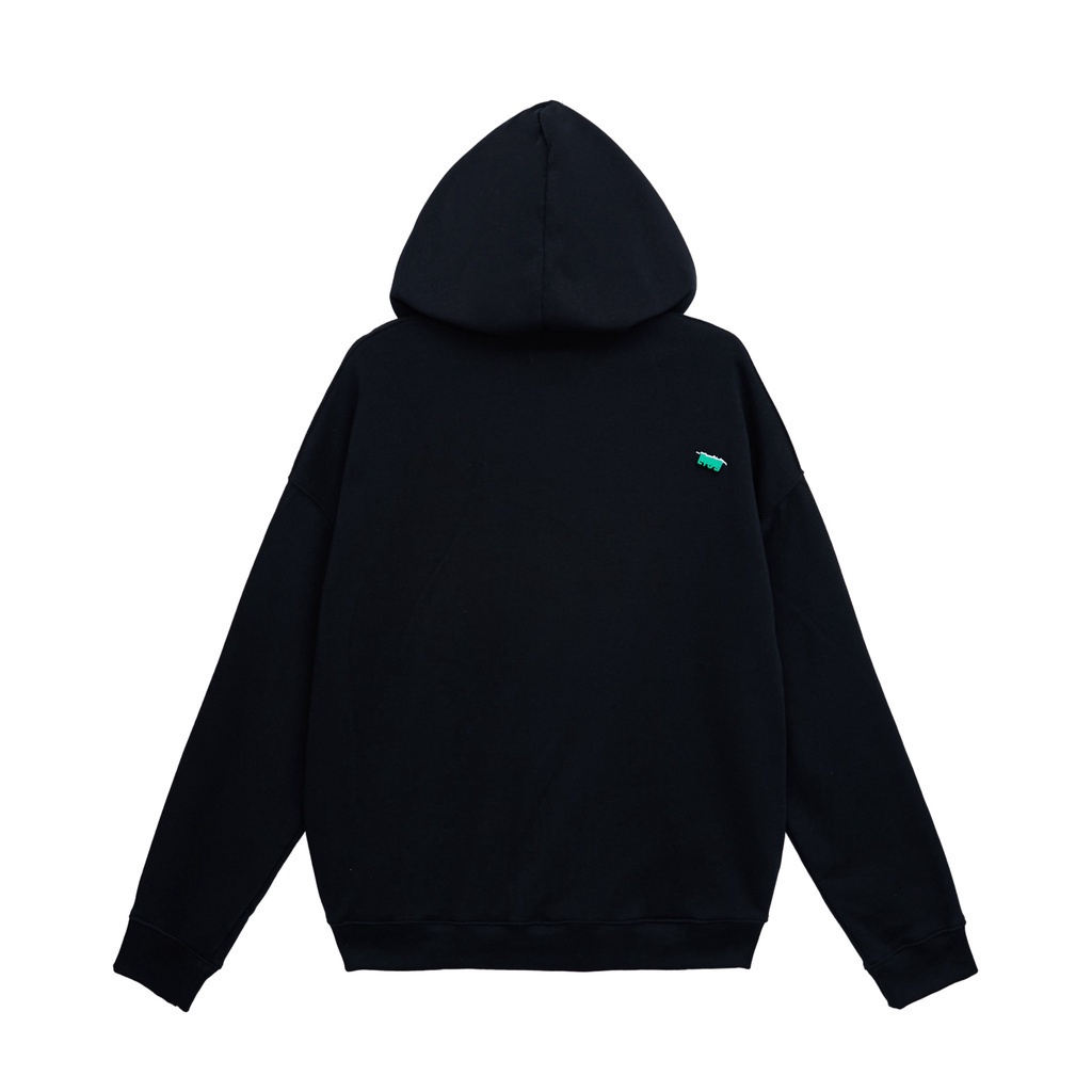 Áo Nỉ Hoodie LYOS Gradient Liquid Xanh/ Đen