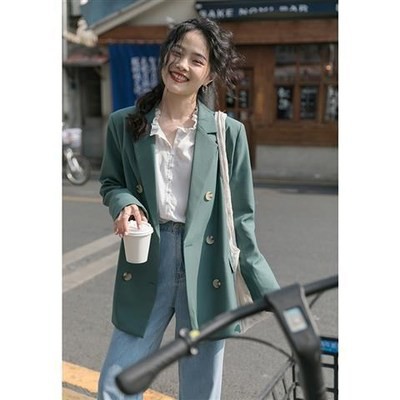 Ảnh thật hình cuối-2W56.Áo blazer xuân thu thời trang Hàn Quốc