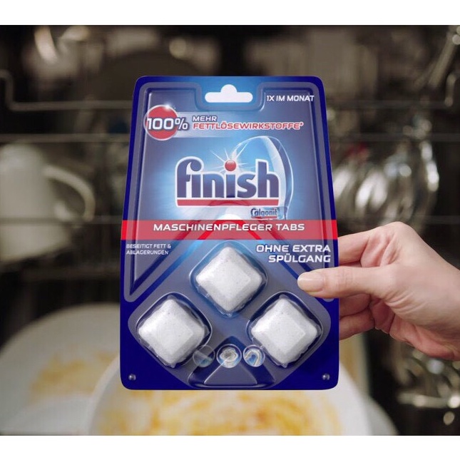 viên vệ sinh máy rửa bát Finish + tặng 4 viên rửa bát finish nhật