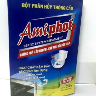Bột phân hủy thông cầu amiphot 220g