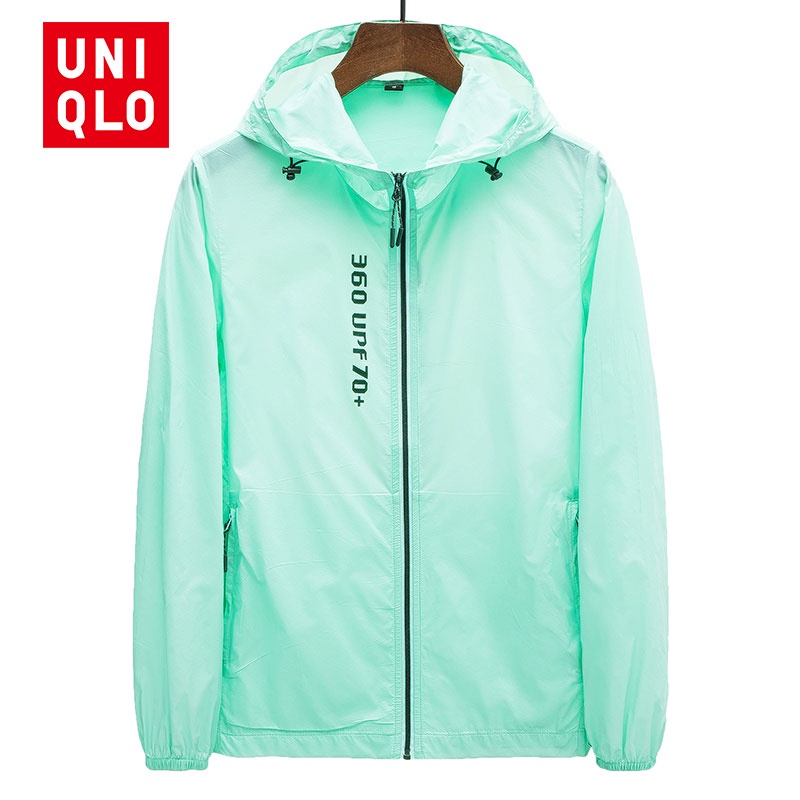 Áo Khoác Thể Thao Siêu Nhẹ Chống Tia UV Chống Thấm Nước Thoáng Khí Có Mũ Trùm Size M-4XL