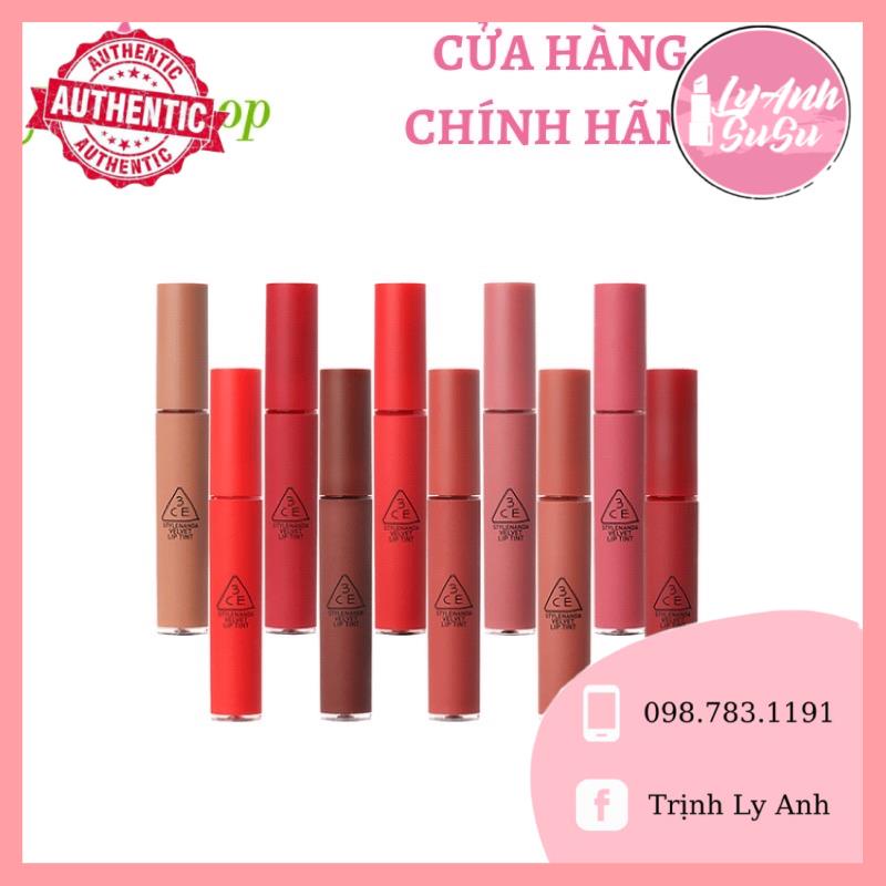 SON KEM 3CE VELVET LIP TINT ĐỦ MÀU