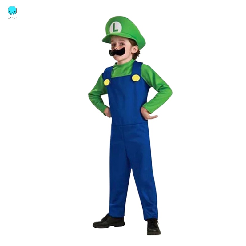 Super Mario Bros. Bộ Đồ Hóa Trang Nhân Vật Hoạt Hình Super Mario Bros Trang Phục Hóa Trang Halloween Cho Bé