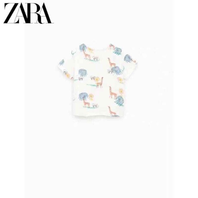 Áo thun Zara in muông thú xuất dư