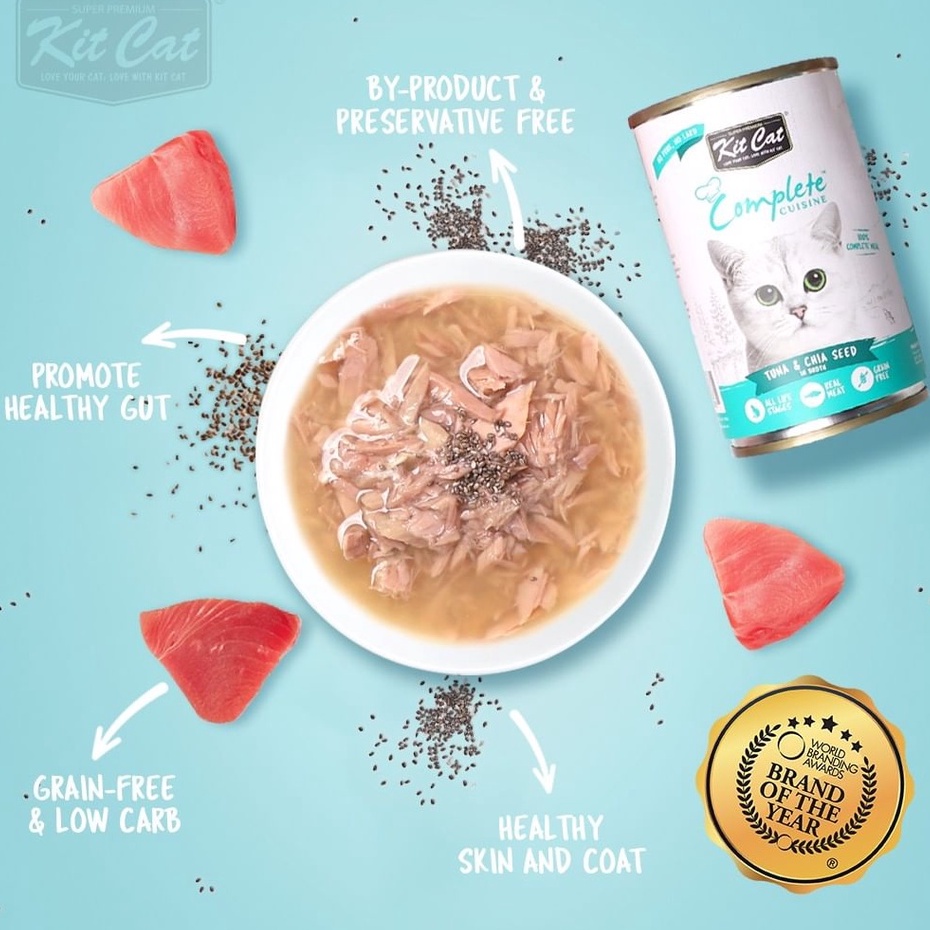 Kit Cat Complete Cuisine 150g | Súp Sợi Gà Cá Sinh Dưỡng Dành Cho Mèo | Đổi Khẩu Vị | Tăng Cân Nhanh | Kích Thích Ăn