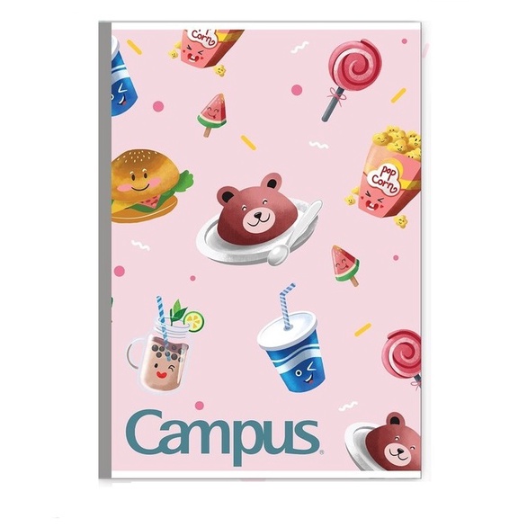 Vở kẻ ngang B5 Campus 80 trang mẫu mới NB-BFO2-80