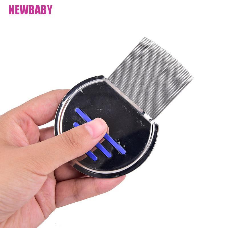 [Neababy] 1 Lược Chải Tóc Bằng Thép Không Gỉ Loại Bỏ Bụi Bẩn