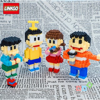 Lắp Ráp Nobita Shizuka Suneo Chaien Nanoblock Linkgo 68186-68189