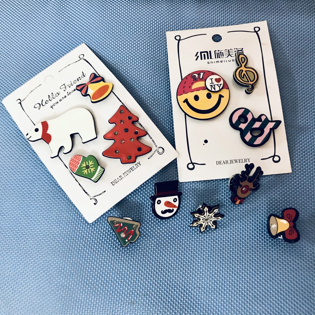 Pins cài áo Stiker Nhiều Hình Cute