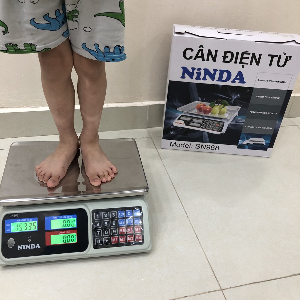 Cân điện tử NiNDA SN968 cân tối đa 30kg- Hàng Chính Hãng