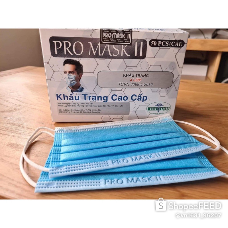 [FREE SHIP]Khẩu Trang 4Lớp PRO MASK Nano Chống Ẩm Hộp 50 cái | BigBuy360 - bigbuy360.vn